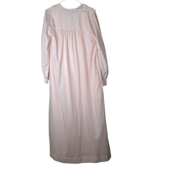 Millay 2 Pc. 70s Vintage Light Pink Nite Gown and Robe Set - Picture 2 of 7